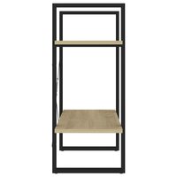 Boekenkast met 2 schappen 60x30x70 cm bewerkt hout sonoma eiken 6