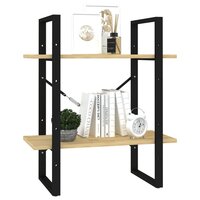 Boekenkast met 2 schappen 60x30x70 cm massief grenenhout 4