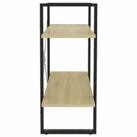 Boekenkast met 2 schappen 80x30x70 cm spaanplaat sonoma eiken 5