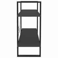 Boekenkast met 2 schappen 100x30x70 cm spaanplaat grijs 6