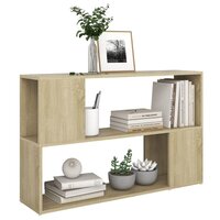Boekenkast 100x24x63 cm bewerkt hout sonoma eikenkleurig 5