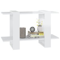 Boekenkast/kamerscherm 80x30x51 cm hoogglans wit 4