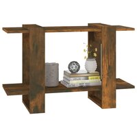 Boekenkast/kamerscherm 80x30x51 cm gerookt eikenkleurig 4