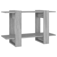 Boekenkast/kamerscherm 80x30x51 cm grijs sonoma eikenkleurig 2
