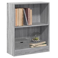 Boekenkast 60x24x76 cm bewerkt hout grijs sonoma eikenkleurig 4