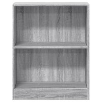 Boekenkast 60x24x76 cm bewerkt hout grijs sonoma eikenkleurig 5