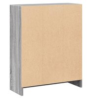 Boekenkast 60x24x76 cm bewerkt hout grijs sonoma eikenkleurig 7