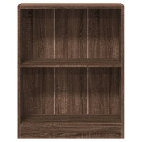 Boekenkast 60x24x76 cm bewerkt hout bruin eikenkleur 5