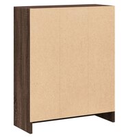 Boekenkast 60x24x76 cm bewerkt hout bruin eikenkleur 7