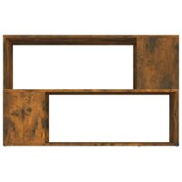 Boekenkast 100x24x63 cm bewerkt hout gerookt eikenkleurig 5