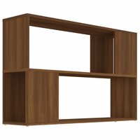 Boekenkast 100x24x63 cm bewerkt hout bruin eikenkleur 2