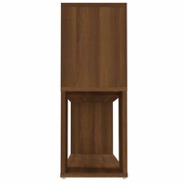 Boekenkast 100x24x63 cm bewerkt hout bruin eikenkleur 6