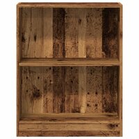 Boekenkast 60x24x76 cm bewerkt hout oud houtkleurig 4