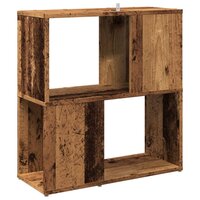Boekenkast 60x24x63 cm bewerkt hout oud houtkleurig 6