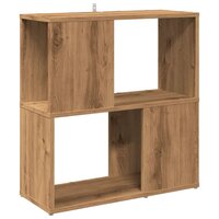 Boekenkast 60x24x63 cm bewerkt hout artisanaal eikenkleur 2
