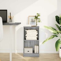 Boekenkast 40x24x76 cm bewerkt hout grijs sonoma eikenkleurig 3