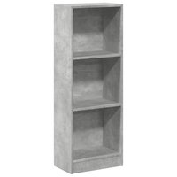 Boekenkast 40x24x109 cm bewerkt hout betongrijs 2
