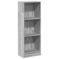 Boekenkast 40x24x109 cm bewerkt hout grijs sonoma eikenkleurig 2