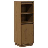 Hoge kast 37x34x110 cm massief grenenhout honingbruin 2