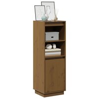 Hoge kast 37x34x110 cm massief grenenhout honingbruin 3