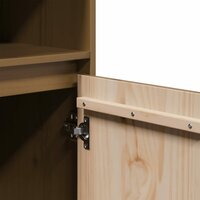 Hoge kast 37x34x110 cm massief grenenhout honingbruin 9