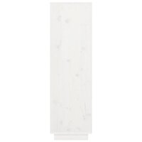 Hoge kast 38x35x117 cm massief grenenhout wit 5