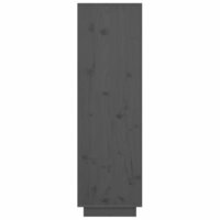Hoge kast 38x35x117 cm massief grenenhout grijs 5