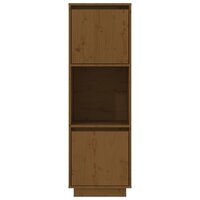Hoge kast 38x35x117 cm massief grenenhout honingbruin 3