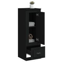 Hoge kast 36x35,5x103,5 cm bewerkt hout zwart 4