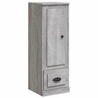 Hoge kast 36x35,5x103,5 cm bewerkt hout grijs sonoma eikenkleur 2
