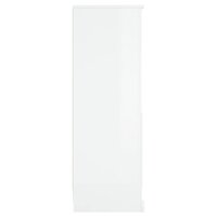 Hoge kast 36x35,5x103,5 cm bewerkt hout hoogglans wit 7