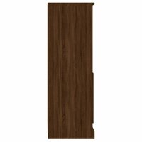 Hoge kast 36x35,5x103,5 cm bewerkt hout bruin eikenkleur 7