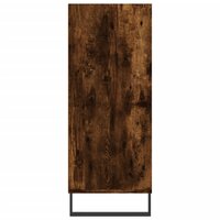 Hoge kast 57x35x90 cm bewerkt hout gerookt eikenkleurig 5