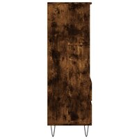 Hoge kast 40x36x110 cm bewerkt hout gerookt eiken 7