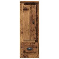 Hoge kast 36x35,5x103,5 cm bewerkt hout oud houtkleurig 4