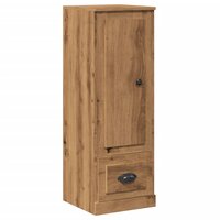 Hoge kast 36x35,5x103,5 cm bewerkt hout artisanaal eikenkleurig 2