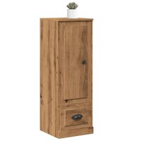 Hoge kast 36x35,5x103,5 cm bewerkt hout artisanaal eikenkleurig 3