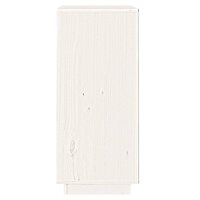 Dressoir 38x35x80 cm massief grenenhout wit 5