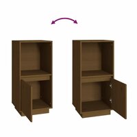 Dressoir 38x35x80 cm massief grenenhout honingbruin 6