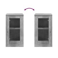 Dressoir 37,5x35,5x67,5 cm bewerkt hout betongrijs 9