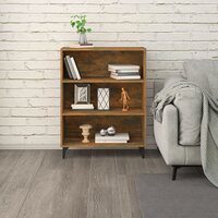 Dressoir 69,5x32,5x90 cm bewerkt hout gerookt eikenkleurig 6