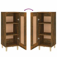 Dressoir 34,5x34x90 cm bewerkt hout gerookt eiken 8