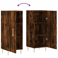 Dressoir 34,5x34x90 cm bewerkt hout gerookt eiken 9