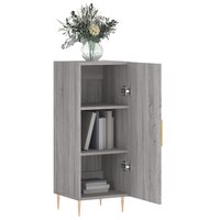 Dressoir 34,5x34x90 cm bewerkt hout grijs sonoma eikenkleurig 4