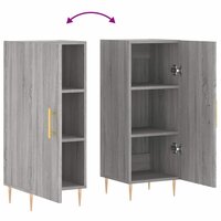 Dressoir 34,5x34x90 cm bewerkt hout grijs sonoma eikenkleurig 9