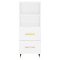 Dressoir 34,5x34x90 cm bewerkt hout wit 6