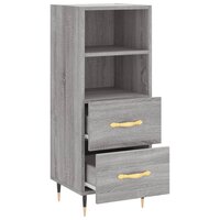 Dressoir 34,5x34x90 cm bewerkt hout grijs sonoma eikenkleurig 5