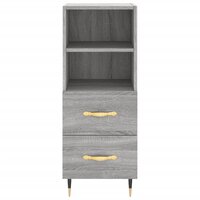 Dressoir 34,5x34x90 cm bewerkt hout grijs sonoma eikenkleurig 6