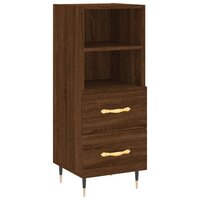 Dressoir 34,5x34x90 cm bewerkt hout bruin eikenkleur 2