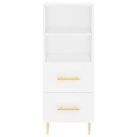 Dressoir 34,5x34x90 cm bewerkt hout wit 6